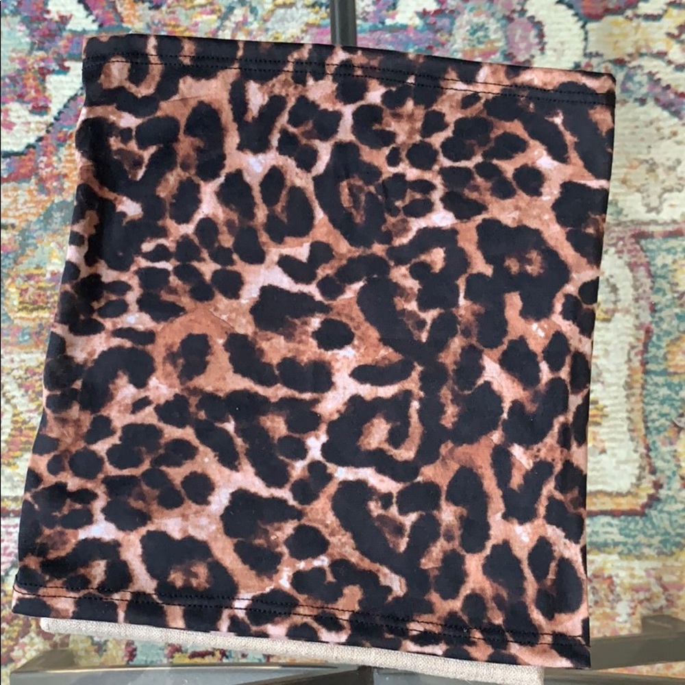 Animal print gaiter
